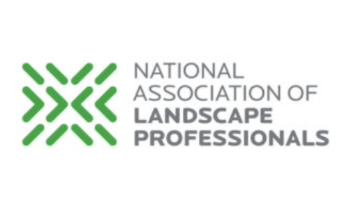 The logo features a green stylized asterisk above the text "NATIONAL ASSOCIATION OF LANDSCAPE PROFESSIONALS" in gray, all on a white background.